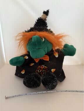 Halloween Witch Plush Doll | 11 inch Stuffed Animal | Decor Toy | Fall Stuffie